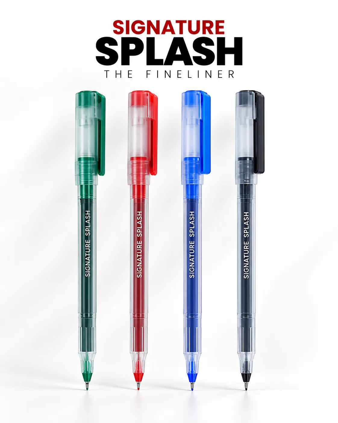 Signature Splash Fineliner Pen | Smooth & Precise Writing
