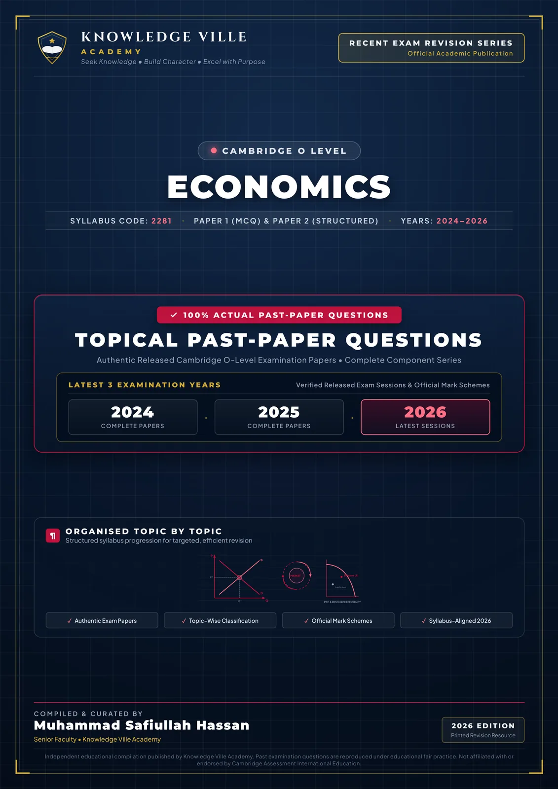 KVA Cambridge O Level Economics 2281 topical past-paper workbook, 2026 edition